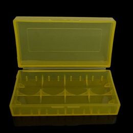 Portable Carrying Box 18650 Battery Case Storage Acrylic Box Colourful Plastic Safety Box for 18650 Battery and 16340 Battery(6 color) DH2030