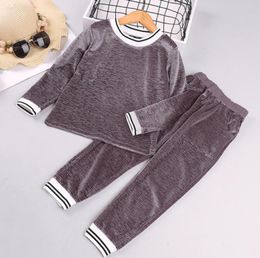 Baby Kids Clothing Sets Boys Girls Tracksuits Sport Suit fleece jacket Spring Clothes Children Casual Set