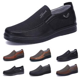 Estilo de moda sapatos de moda masculina designer preto comercial lazer marrom