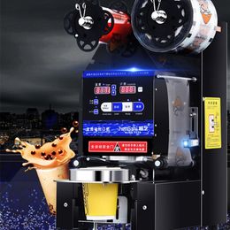 110V/220V Automatic Milk Tea Sealing Machine Electric Plastic Cups Sealing Machine Coffee/Soy milk cup/Bubble tea machine Cup sealer