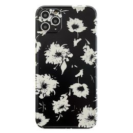 Korean Style Retro Flower Pattern Huawei Mate40 Mobile Phone Case 12mini/11Promax Soft Shell Suitable For Ip XR/8plus Mobile Phone Protective Cover