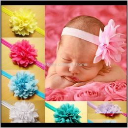 Baby Girl Turban Band Soft Headwrap Chiffon Flower Headbands Princess Party Gift Kids Girls G5Ams Cqghm