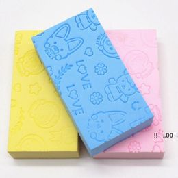 newBody Shower Exfoliating Sponges 13*7*3cm Printed Adult Bathing Sponge Bath Artefact Powerful Remove Mud EWD5987