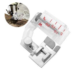 binding sewing foot UK - 1Pcs Adjustable Bias Tape Binding Foot Snap On Presser For Brother Sewing Machine Accessories Notions & Tools