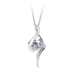 2023Msi Jewellery Ms-209 1.0carat Cvd 18k 14k White Gold Necklace Au750 Lab Diamond