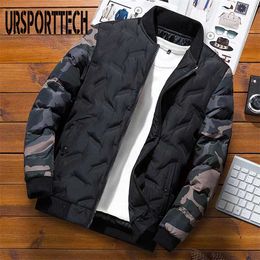 Mens Winter Jackets and Coats Camouflage Bomber Jacket Men's Windbreaker Thick Warm Military Male Parkas Outerwear Male Clothing 211206