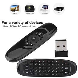 Wireless Air Mouse Mini Keyboard Mouse Airmouse C120 Multi-Language Version Somatosensory Gyroscope Double-Sided Remote Control