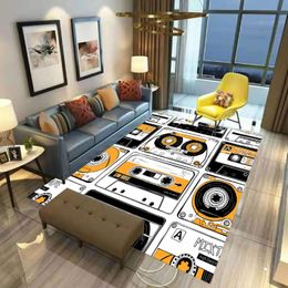 tape music Australia - Carpets 3D Print Music Tape Carpet Kitchen Rugs Kids Room Decorative Play Mat Area Rug Pastoral For Living Parlor Custom