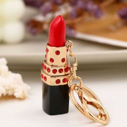XDPQQ new European and American metal lipstick key pendant alloy popular pendant couple birthday party gift G1019