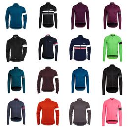 RAPHA Pro team Spring/Autum Men's Cycling Long Sleeves jersey Road Racing Shirts Riding Bicycle Tops Breathable Outdoor Sports Maillot S21050712