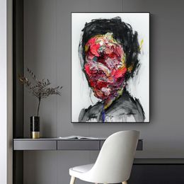 Abstract Woman Face Posters Canvas Pictures Wall Painting For Living Room Portrait Modern Home Decor Colorful Prints