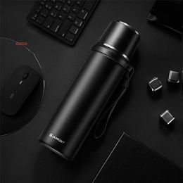 6color 500/800/1000ML Thermos Flask Outdoor Stainless Steel Termos Large Capacity Thermo Coffee Mug Cup Water Bottle Thermos 210907
