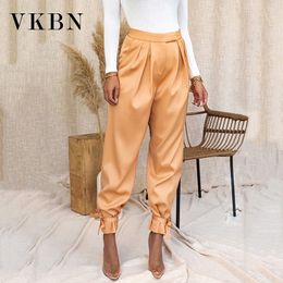 VKBN High Waist Pencil Pants Clothing for Women Trousers Spring Autumn Full Length Casual Loose Multiple Colour Joggers Women 210507