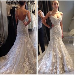 Country Garden white A Line Bridal Gowns zipper Back 3D-Floral Applique Wedding Dresses Plus Size vestido de novias