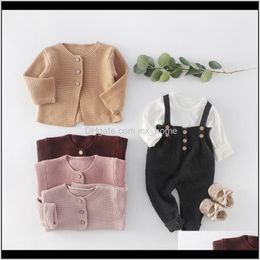 Cardigan Clothing Baby Kids Maternity Drop Delivery 2021 Milancel Clothins Spring Baby Girls Sweaters Single Breast Toddler Boys Knitwear 201