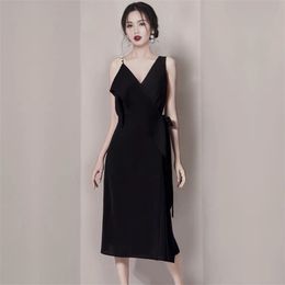 Vintage Party Spaghetti Strap Dress Women Sexy V-neck Summer Casual Chic Fitted Slim Long Dresses Vestidos 210514