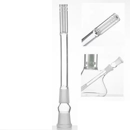 Six Armed Smoke Glass Down Stem Tube 18mm Female To 18 Male Frosted Joint Dropdown For Bong Water pipes Dab Rigs