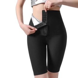 Body Shapers Sweat Sauna Pants Weight Loss Slimming Pants Women Waist Trainer Tummy Control Pants Fitness Workout Sweat Leggings 210708