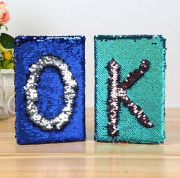 Fashion Sequin Letter Notebook Notepads tickler Books Office School Supplies Stationery Gift Christmas