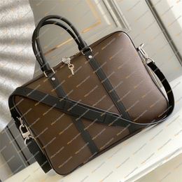 Men Fashion Casual Designe Luxury Briefcase Computer Bag Cross body Messenger Bag Handbag High Quality TOP 5A M52005 N41478 Purse 238S