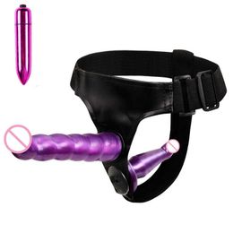 sex toy massager Massage Wearable Strapon Dildo Panties For Lesbian Couples Penis Strap On Harness Realistic Sex Toys for Women Adults Erotic 2FLY