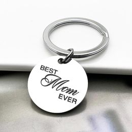 Metal Mom Ever Keychain We Love You Key Chain mother's day gift pendant Jewelry
