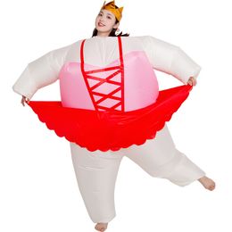 Mascot doll costume Adult Hawaii Dance Ballet Sumo Inflatable Costumes Halloween Cartoon Mascot Doll Party Role Play Decor Dress Up Clothes