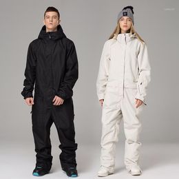 Skiing Jackets Ski Suit For Men Women -30°C Warm Jumpsuit Set Female Jacket And Pants Male Waterproof Snowboarding Snowsuit