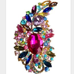 2021 NEW 4.9" Huge Size Elegant Style Rhinestone Crystal Diamante Brooch Wedding Bridal Jewellery Gifts FAST SHIP