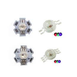 Light Beads High Power RGB 3W Led Chips Bead Emitter Bulb Diodes Lamp 4/6Pins Source For Diy Lighting 20mm Star PCB