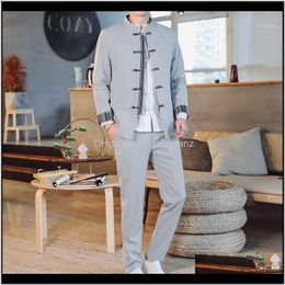 Suits Blazers Plus Size Men Formal Design Mens Slim Fit Button Tunic Suit Set Pure Colour Chinese Style Blazer Jacket Pants1 Kf4Ak Ikpeb