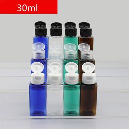 50pcs/lot 30ml Square flip lid bottle Plastic packaging Sample sample bottlegoods