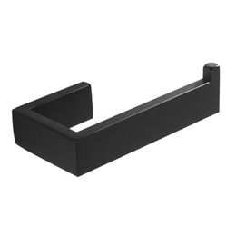 Toilet Paper Holders Stainless Steel Holder Bathroom Tissue Black Surface Treatment, Easy To Instal