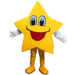 Halloween Yellow five-pointed Star Mascot Costume Top Quality Cartoon Anime theme character Adult Size Christmas Carnival Birthday Party Fancy Dres