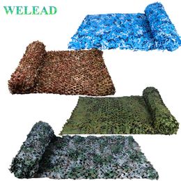 WELEAD 1.5x3M Reinforced Camouflage Net Military Mesh Black Camo Photo Shade Car Cover Garden Awnings Hide Hunting 1.5x3 1.5*3M Y0706