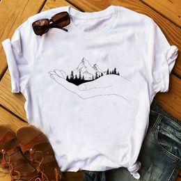 Women 2020 Spring Summer Mountain Travel Clothing Print Lady Womens Top Ladies Graphic Female T Shirt T-shirts Tee T-Shirt X0527