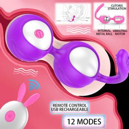 Remote Control Kegel Simulator Ben 10 Wa Vaginal Ball Egg Vibrator Intimate Products Sex Toys for Woman Adults Women the Vagina P0818