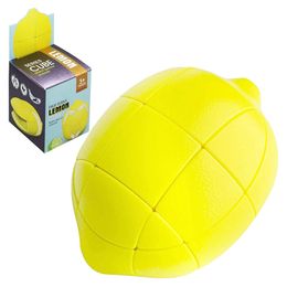 Lemon 3D Puzzle Magic Cube Speed 3X3X3 Fruit Fidget Toys Stickerless Twisty Anti Stress Educational Games Birthday Gifts for Kids Adults Children