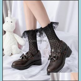 Socks Baby & Kids Clothing Baby, Maternity Lolita Style Japanese Sweet Maiden Cute Uniform Women Lace Mesh Kawaii Bowknot Princess Socking C