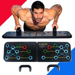 Push-up Stand Home Gym Fitness Push-up Stands Bodybuilding Exercise Portable Folding Push-up Board Abdominal Muscle Training X0524