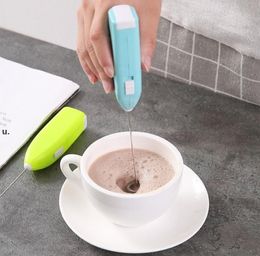 Electric Milk Frother Tools Automatic Cream Whipper Coffee Shake Mixer Electric-Hand-held Cappuccino Coffee-Egg Beater Drink SEAWAYZZF13003