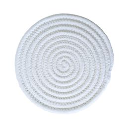 Cotton cord kitchen table placemat, cup mat, heat insulation pads 11cm 18cm 24cm 30cm diameter Round Coaster