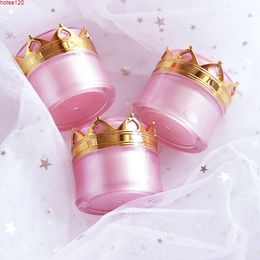 10g 20g Empty Top Crystal Acrylic Crown Cosmetic Jars Makeup Eye Gel Cream Foundation Skin Care Moisturizer Travel Bottles 20pcsgoods