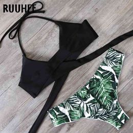 RUUHEE Bikini Set Swimsuit Swimwear Women Sexy Summer Beach Wear Padded Bathing Suit Push Up Swimming For 210712