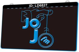 LD6827 JOJ FM 3D Engraving LED Light Sign Wholesale Retail