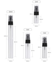 2ml 3ml 5ml 10ml Mini Perfume Atomizer Refillable Spray Bottle Portable Travel Cosmetic Pump Sprayer Vial