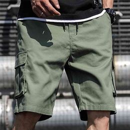 Baumwolle Shorts Männer Sommer Mode Multi-Taschen Bermudas Männliche Kleidung Streetwear Plus Größe Dünne 6XL 7XL 210712