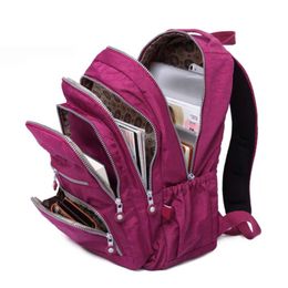 School Backpack for Teenage Girl Mochila Feminina Women Backpacks Sac A Do Nylon Waterproof Casual Laptop Bagpack Female 210929