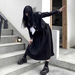 Gothic girl's sailor suits next era dark school bad jk uniform Preppy Style Kawaii cool Japanese Harajuku sets 210526
