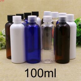 100ml Empty Plastic Bottle Face Toners Water Packaging Shampoo Lotion Travel Cosmetic Container Blue Brown White Free Shippinggood qty